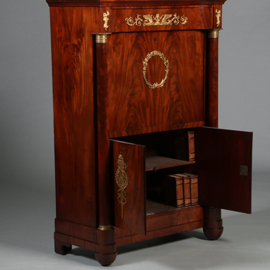 Empire secretaire abattant of klepbureau in mahonie met brons (No.260640)