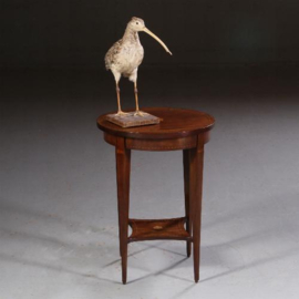 Antieke bijzetafels / Wijntafel  of bijzettafel Hollands ca. 1900 mahonie met ingelegde bies  (No.721331)