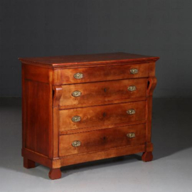 Antieke strakke Biedermeier ladekast in kersenhout ca. 1825 (No.750845)