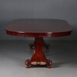 Empire coulissetafel met sluierpoot en verguld brons ca 1810 Hollands (No.910840)