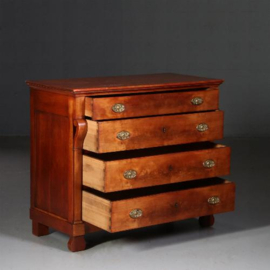 Antieke strakke Biedermeier ladekast in kersenhout ca. 1825 (No.750845)