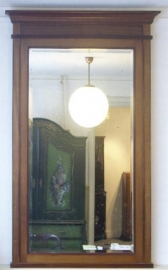 Antieke spiegel / Schouwspiegel mahonie ca. 1890 - 0,90 X 1,56 (No.80129)