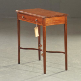 Antieke bijzettafels / Sidetable / Wandtafel  of heel klein schrijftafeltje ca. 1890 mahonie (No.212246)