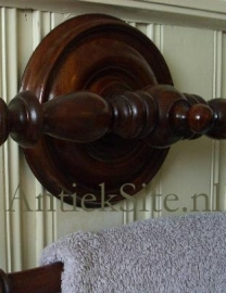 Antieke handdoekhouder mahonie ca. 1870 (No.0098108)