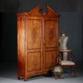 Antieke kast / Hollands tweedeurs prenten kabinet / boekenkast ca. 1790 Neoclassicisme (No.571031)