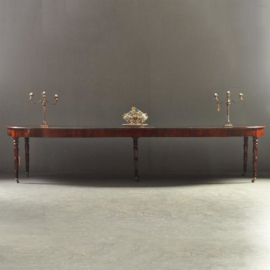 Antieke tafel / Franse coulissentafel ca. 1870 1,35 X 3,67 m. (No.200849)