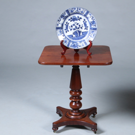 Vierkante mahonie tilttoptable wijntafel vroeg Victoriaans ca 1850 (No.450305)