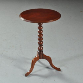 Antieke bijzettafels /  Engelse kleine wijntafel / tilttoptable ca. 1870 in mahonie (No.411560)