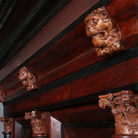 Kolomkast Palissander met ebben ca 1670 in zeer fraaie staat (No.461540)