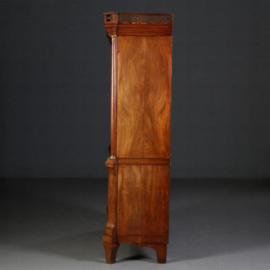 Antieke kast / Uitzonderlijk klein kabinet Hollands neoclassicistisch  ca. 1790 mahonie (No.723047)