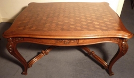 Antieke tafel / werktafel / schrijftafel Louis Quinze ca. 1870 (No.84132)