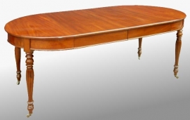 Antieke tafel / coulissentafel met paraplupoot 1860 (No.84110)