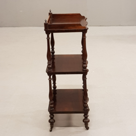 Antieke Bijzettafels / Etagère / What Not in palissander ca. 1860 (No.212248)