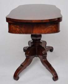 antieke tafel / sidetable / uittrektafel ca. 1860 mahonie (No.84150)