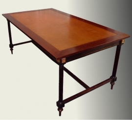 Antieke tafel / Mahonie schrijftafel / werktafel Empirestijl ca. 1920 (No.78260)
