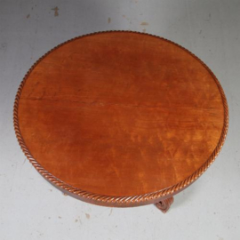 Antieke bijzettafels / Eetkamertafel / Ronde tafel biedermeier ca. 1830 (No.580625)