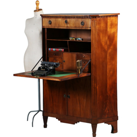 Blonde mahonie Louis Seize secretaire abattant ca. 1800 (No.280345)