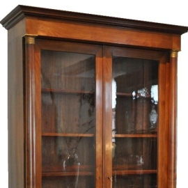 Antieke kast / Franse Empire boekenkast ca. 1800 in mahonie (No.712214)