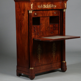Empire secretaire abattant of klepbureau in mahonie met brons (No.260640)