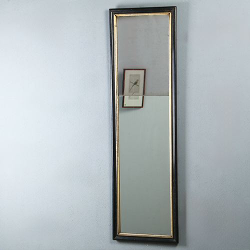 Damspiegel of Penantspiegel met gedeeld spiegelglas ca 1800 (No.290821) 1,53 m. hoog