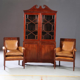 Antieke kasten / Klein Engels Regency boekenkastje / servieskastje ca. 1800 (No.840163)