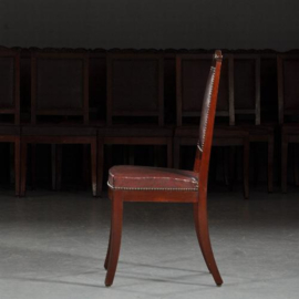Antieke stoelen / Stel van 20 stoelen second empire ca. 1870 in mahonie stoffering naar wens (No.411564)