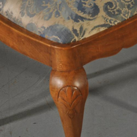 Antieke stoelen / Stel van 12 eetkamerstoelen ca. 1910 Chippendale stijl incl. herstofferen naar wens (No.320863)