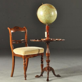 Antieke bijzettafels / Wijntafel / lampetafel ca. 1915 in massief mahonie (No.113291)