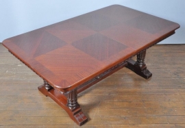 Antieke tafel / Franse Art Deco coulissentafel / vergadertafel ca. 1915 lente 3,60 m. (No.471501)