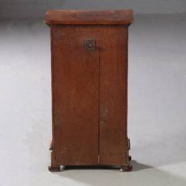 Antieke kasten / Nachtkastje met geheime sluiting van gebogen rolluik ca. 1820 (no.661758)