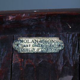 Kwart ronde of bow front hoekkast Engeland ca 1790 fraai ingelegd (No.283020HK)