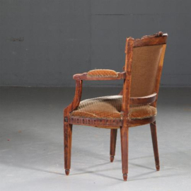 Antieke stoelen / Stel van 8 Hollandse Louis Seize stoelen ca. 1800 incl stoffering naar wens (No.570551)