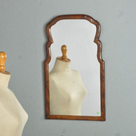 Antieke spiegels / Schouwspiegels / Hollandse soester spiegel ca. 1900 in notenhout (No.521405)