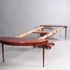 Antieke tafel / brede coulissentafel voor 20 personen Biedermeier ca. 1825 mahonie (No.693144)