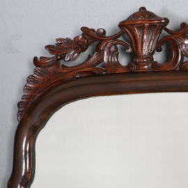 Antieke spiegels / Soester spiegel met kroon en geslepen glas ca. 1900 (No.682801)