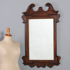Antieke spiegels / Mahoniehouten spiegellijst met goudkleurig lijstwerk ca. 1890 (No.901240)