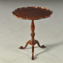 Antieke bijzettafels / Wijntafel / lampetafel ca. 1915 in massief mahonie (No.113291)