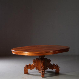 Lange tafels voor 14 personen Willem III Notenhout (No.830814)