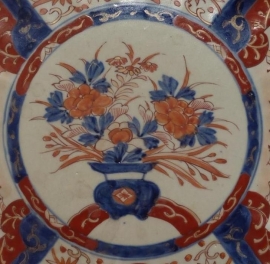 Antieke Imari bord 19e eeuw ca. 42 cm doorsnede (No.98213)