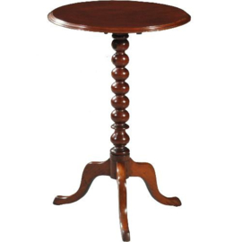 Antieke bijzettafels /  Engelse kleine wijntafel / tilttoptable ca. 1870 in mahonie (No.411560)