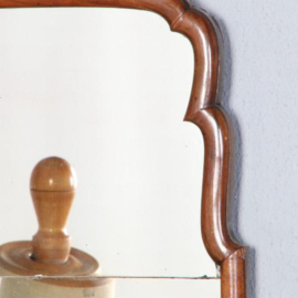 Antieke spiegel / Soesterspiegel simpel en elegant noten ca. 1790 (No.440421)