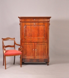 Antieke bureaus / Hollandse mahonie secretaire Willem III ca. 1875 (No.463511)