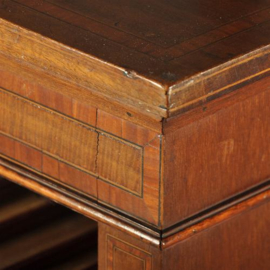 Antieke kast / Engels open boekenkastje ca. 1900 in mahonie met verstelbare planken (No.414480)