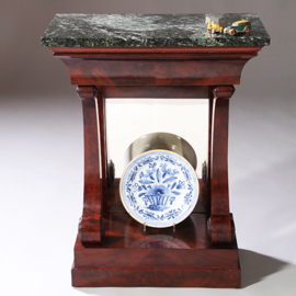 Klein vroeg Biedermeier trumeau of wandtafel met lade en spiegel Hollands ca 1815 (No.971730)