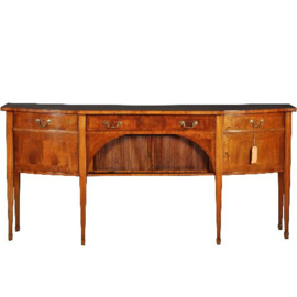 Antieke kast / Notenhouten sideboard ca. 1900 met geheime jalousie compartiment (No.281104)