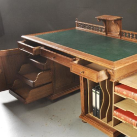 Antieke bureaus / Hollands bureau ca. 1880 met draaibare kast en afneembaar rekje (No. 451831)