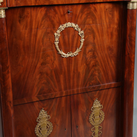 Empire secretaire abattant of klepbureau in mahonie met brons (No.260640)