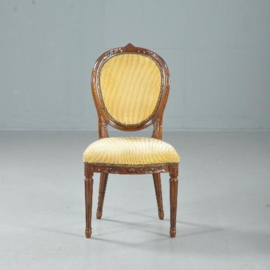 Antieke stoelen / stel van 8 antieke hollandse mahoniehouten stoelen ca. 1790 (No.402556)