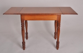 Antieke bijzettafels / Sidetable / flappentafel / hangoortafel Willem III mahonie ca.1870 (No.86452)