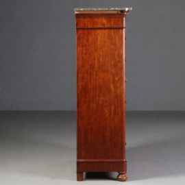 Antieke kast / bureaus / Hollandse chiffoniere ca. 1860 met werkblad, "wellington" en geheim compartiment (No.690716)